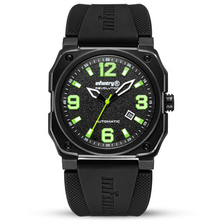 Infantry Automatic Men's Watch - Lamborghini Green waterproof_REVO-AUTO-06-V2