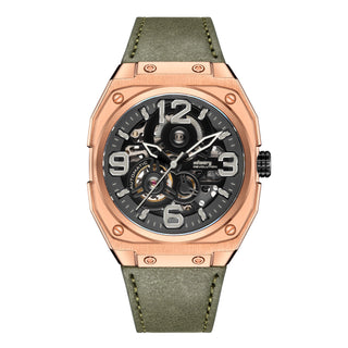 Infantry Automatic Movement Men's Watch - Gold, Green waterproof REVO-MOD-05-C