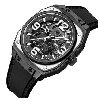 Infantry_Automatic_Movement_Men_s_Watch_-_Silver_Black_waterproof REVO-MOD-04-C-03