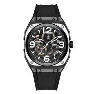 Infantry Automatic Movement Men's Watch - Silver, Black waterproof REVO-MOD-04-C