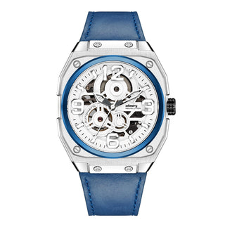 Infantry Automatic Movement Men's Watch - Silver, Blue waterproof REVO-MOD-06-C