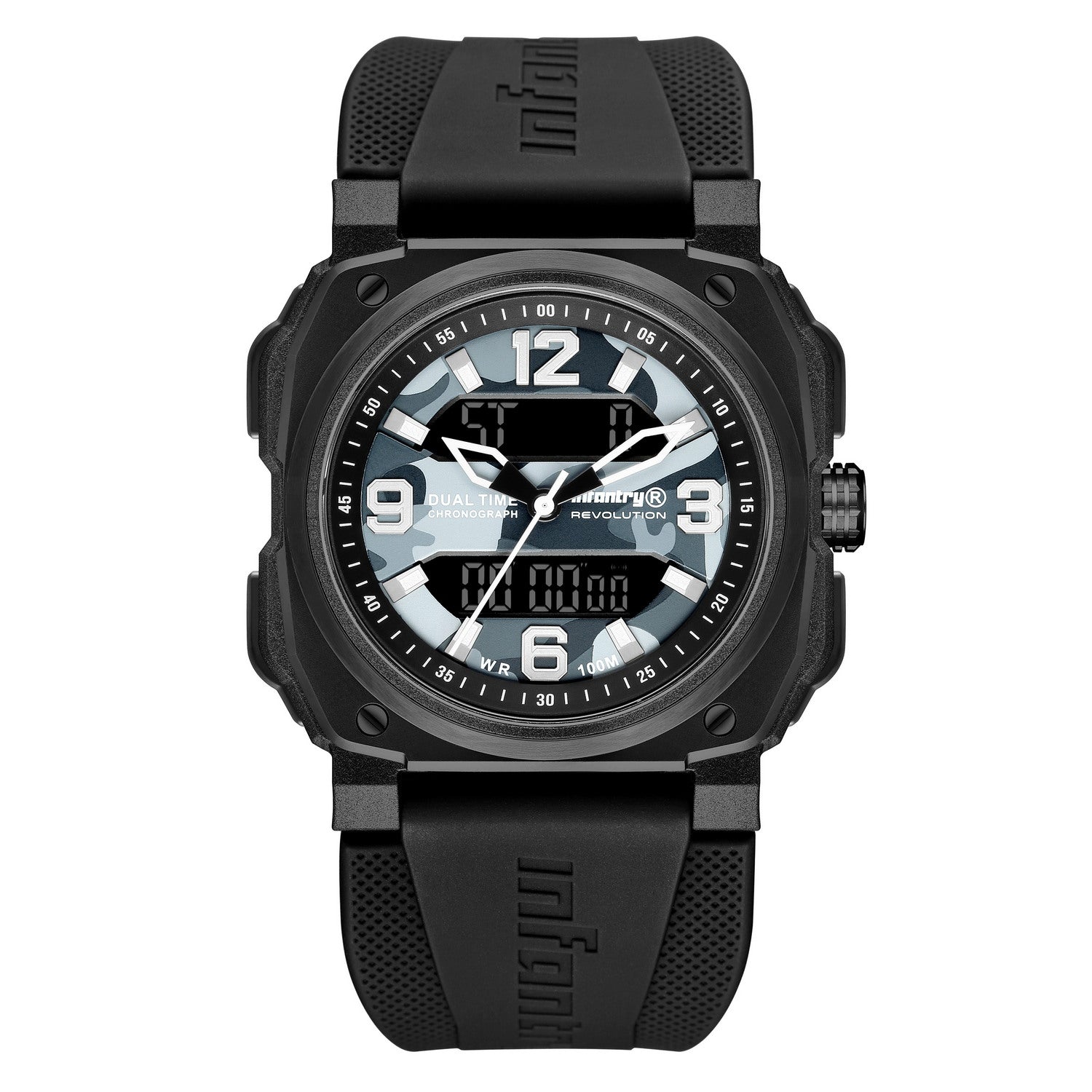 REVOLUTION The Dual Timer 47mm Military Watch Infantryยฎ