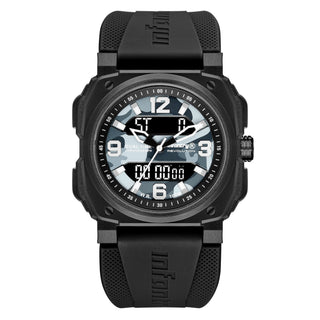 Infantry Digital & Analog Dual Display Men's Watch - Grey, Desert, Grey camo, Desert camo waterproof_REVO-AD-06-V2