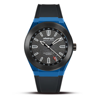 Infantry Jewels Automatic Movement Men's Watch - Blue, Black waterproof REVO-MOD-44-08-C