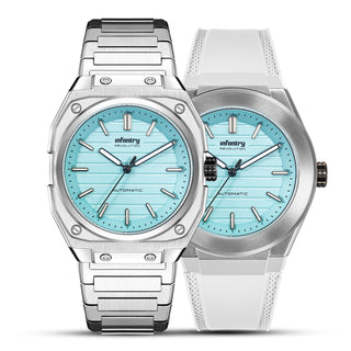 Infantry Seiko Automatic Mechanical Men's Watch Set - Turquoise waterproof_MOD42-TIFF-SET