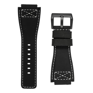 MOD 47 watch strap - black-and-white